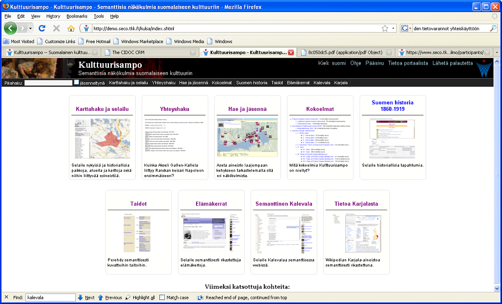 Kulttuurisampo Semantic Computing Research Group Seco - 