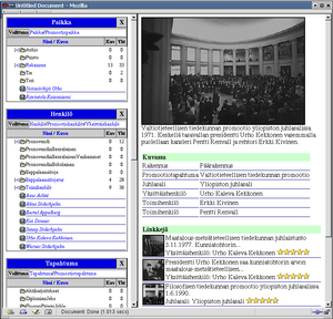 A screenshot of the semantic browser Ontogator.